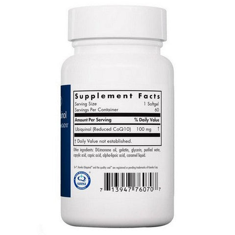 Nutricology/ Allergy Research Group, CoQH-CF Ubiquinol, 60 Softgels