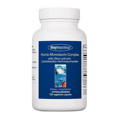 Nutricology/ Allergy Research Group, Humic-Monolaurin Complex With Olive Leaf And Lactobacillus, 120 Veg Caps