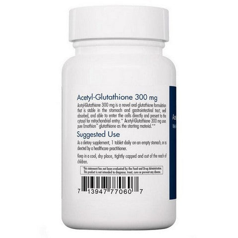 Nutricology/ Allergy Research Group, Acetyl-Glutathione, 300 Mg, 60 Tabs