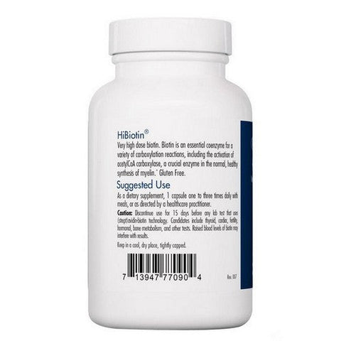 Nutricology/ Allergy Research Group, HiBiotin, 100 Mg, 90 Veg Caps