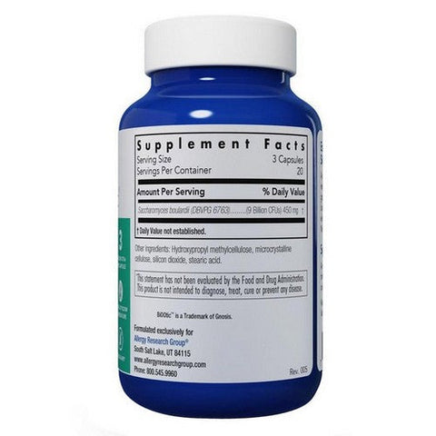 Nutricology/ Allergy Research Group, Essential Biotic Saccharomyces Boulardii, 60 Veg Caps