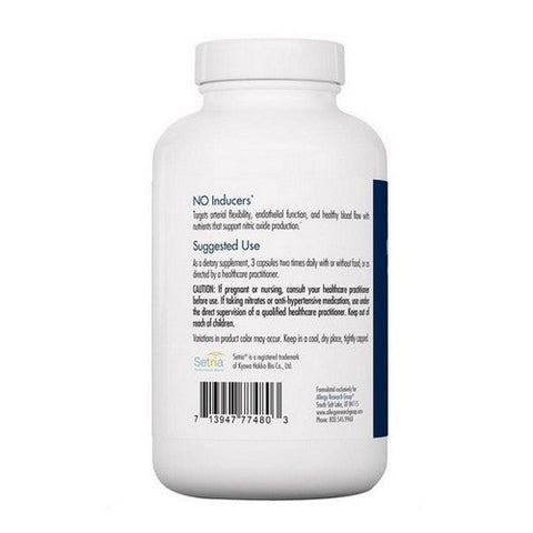 Nutricology/ Allergy Research Group, NO Inducers Nitric Oxide Support, 180 Veg Caps