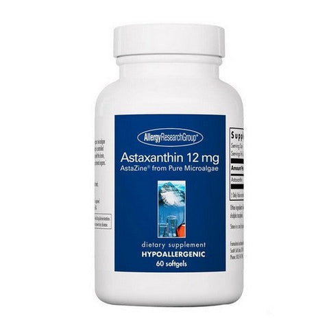 Nutricology/ Allergy Research Group, Astaxanthin AstaZine From Pure Microalgae, 12 Mg, 60 Softgels