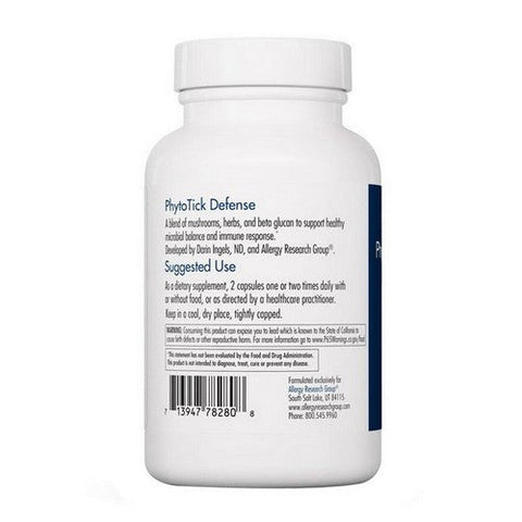 Nutricology/ Allergy Research Group, Phyto Tick Defense, 120 Veg Caps
