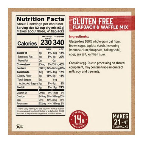 Kodiak Cakes, Flapjack And Waffle Mix Frontier Oat, 16 Oz (Case Of 6)