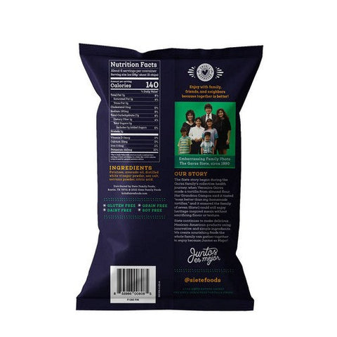 Siete, Sea Salt Vinegar Kettle Cooked Potato Chips, 5.5 Oz (Case Of 6)