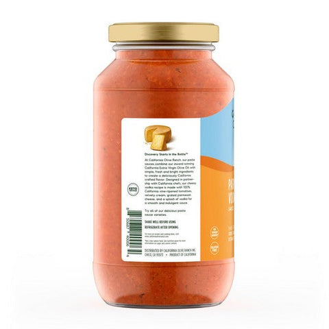 California Olive Ranch, Parmesan Vodka Pasta Sauce, 25 Oz (Case Of 6)