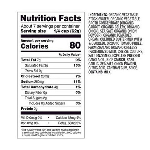Sonoma Gourmet, Tomato Basil Alfredo Sauce, 15.5 Oz (Case Of 6)