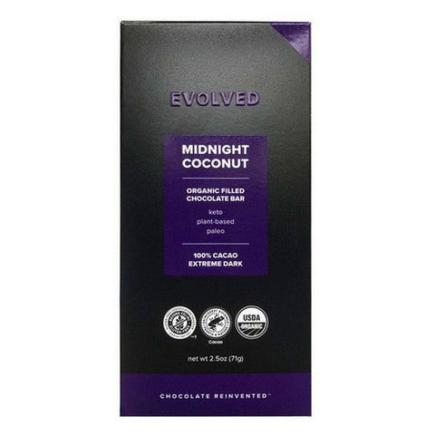 East Park Research, Organic Midnight Coconut Cocoa Chocolate Bar, 2.3 Oz(Case Of 8)