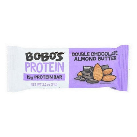 Bobo's Oat Bars, Protein Bar Double Chocolate Almond Butter, 2.2 Oz(Case Of 12)