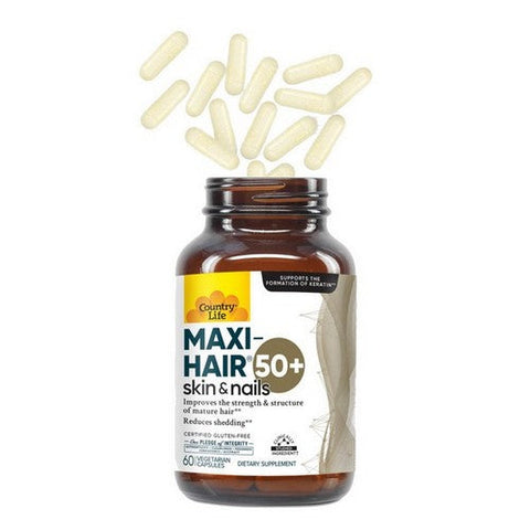 Country Life, Maxi Hair 50+, 60 Vegetarian Capsules