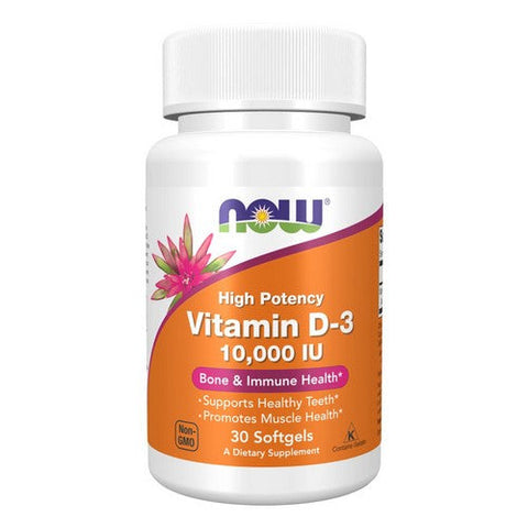 Now Foods, Vitamin D-3, 10,000 IU, 30 Softgels