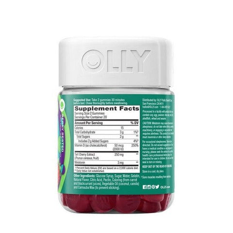 Olly, Muscle Recovery Sleep Berry Rested, 40 Gummies