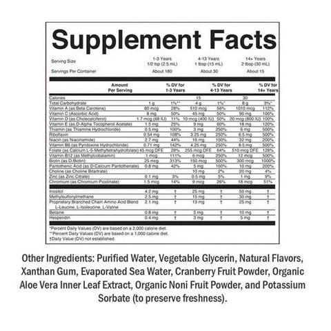 MaryRuth's, Organics Liquid Morning Multivitamin Raspberry, 15.22 Oz