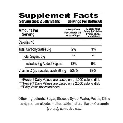 Human Beanz, Kids Vitamin C Jelly Citrus Blast, 120 Count