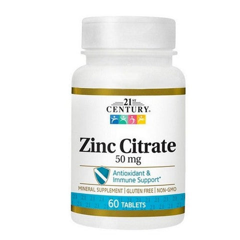 21st Century, Zinc Citrate, 60 Tabs