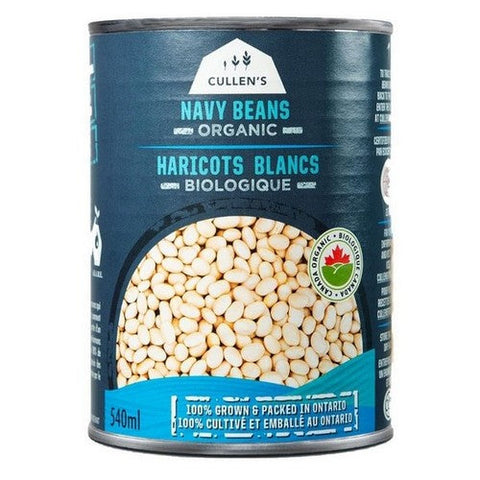 Left Coast Naturals, Organic Canned Navy Beans, 540 Ml (Case Of 12)