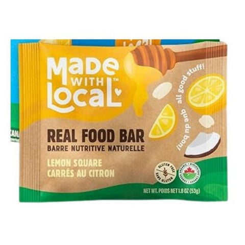 Left Coast Naturals, Lemon Square Real Food Bar, 53 Grams (Case Of 12)