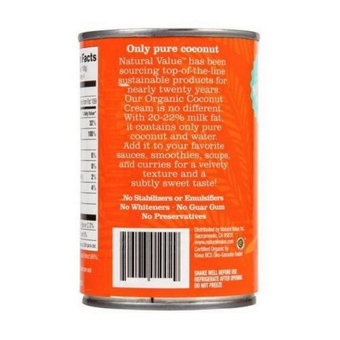 Left Coast Naturals, Organic Coconut Cream, 400 Ml (Case Of 12)