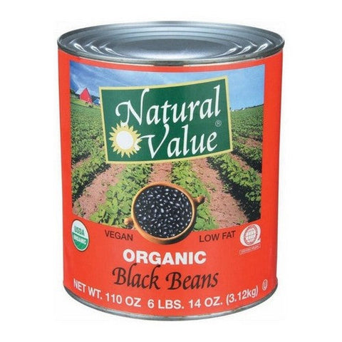 Left Coast Naturals, Organic Black Beans Large, 3.12 Kgs (Case Of 6)