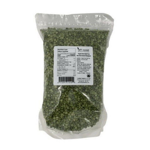 Left Coast Naturals, Organic Split Green Peas, 2.27 Kgs (Case Of 6)