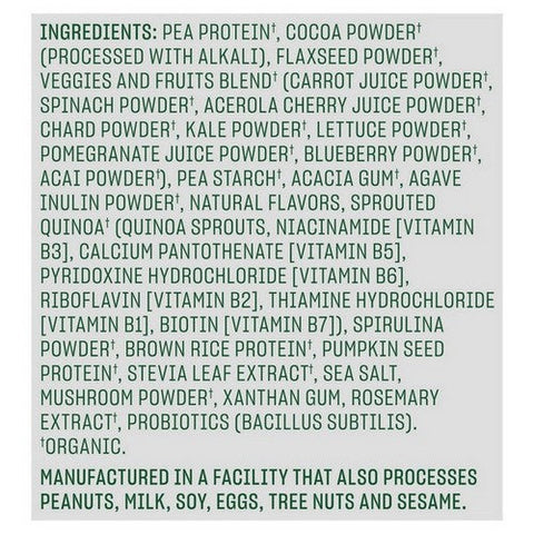 Vega, One Organic All In One Shake Chocolate, 25 Oz