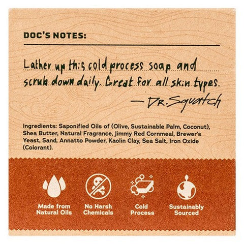 Dr. Squatch, Dr Squatch Men Natural Soap Wood Barrel Bourbon, 5 Oz