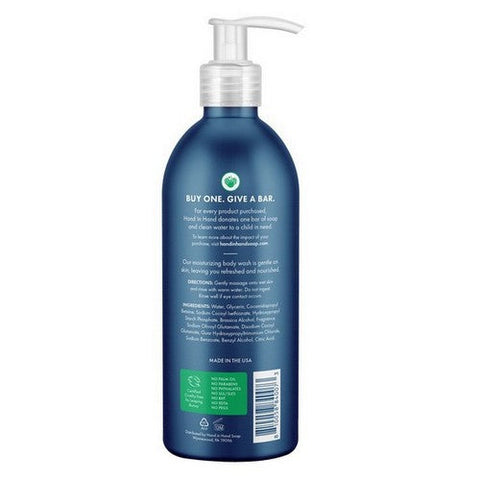 Hand In Hand, Body Wash Cactus Blossom Bergamot And Crisp Basil, 10 Oz (Case Of 3)