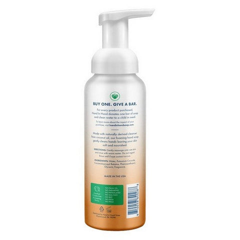 Hand In Hand, Foaming Hand Soap Citrus Grove, 8.5 Oz (Case Of 3)