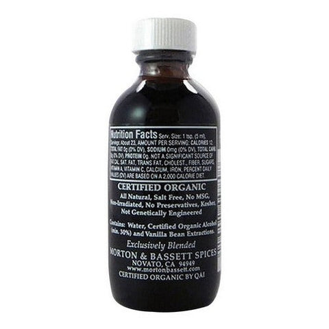 Morton & Bassett, Organic Pure Vanilla Extract, 2 Oz (Case Of 3)