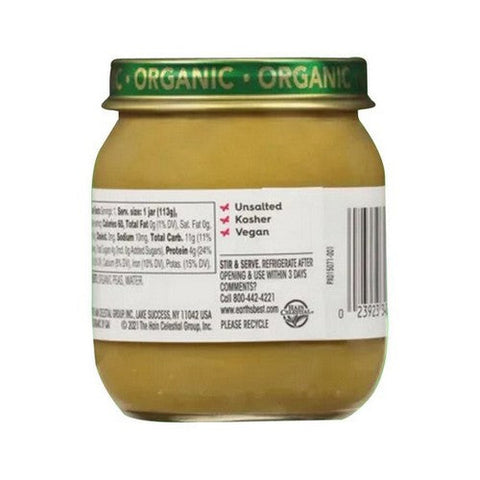 Earth's Best, Organic Peas Baby Food Stage 2, 4 Oz (Case Of 4)