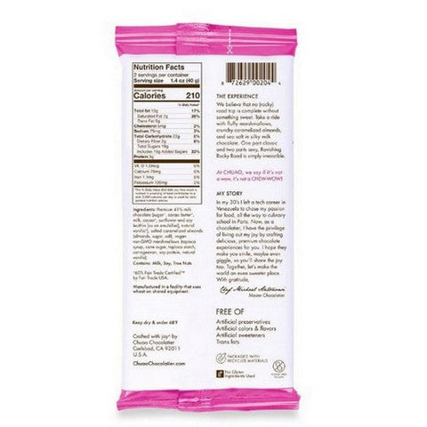 Chuao Chocolatier, Milk Chocolate Ravishing Rocky Road, 2.8 Oz (Case Of 10)