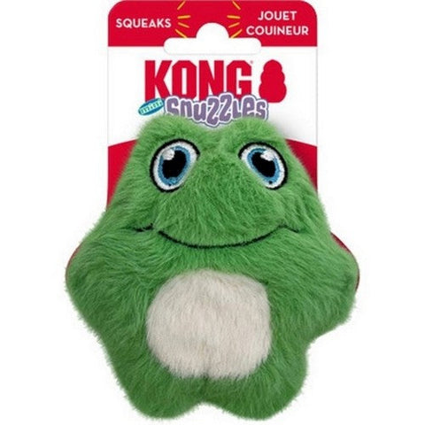 Kong, Snuzzles Dog Toy Frog, 1 Count (Extra Small / Mini)