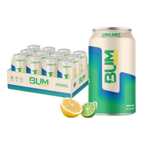 BUM Energy, CBUM Energy Drink Citrus Burst, 12 X 355 Ml