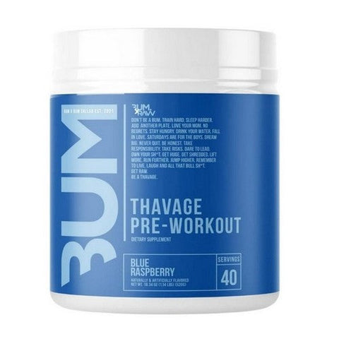 BUM Energy, CBUM Thavage Pre-workout Blue Rathberry, 40 Servings