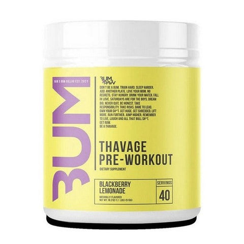 BUM Energy, CBUM Thavage Pre-workout Blackberry Lemonade, 40 Servings