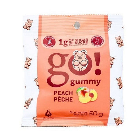 Go Nutrition, Go Gummy Peach, 12 X 50 Grams