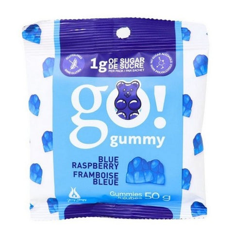 Go Nutrition, Go Gummy Blue Raspberry, 12 X 50 Grams