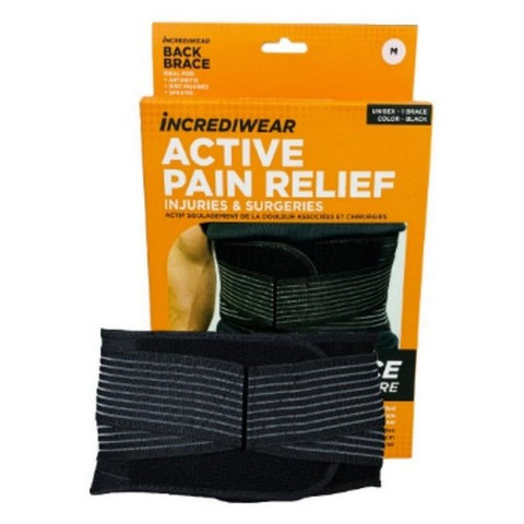 Incrediwear Inc, Incrediwear Braces NEW Back Brace Medium, 1 Count