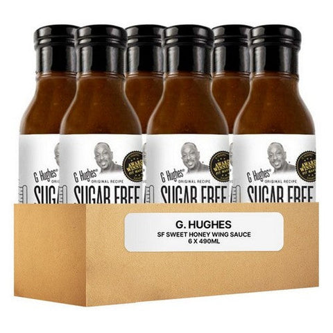 G Hughes SF BBQ, G Hughes Wing Sauce Sweet Honey, 6 X 355 Ml