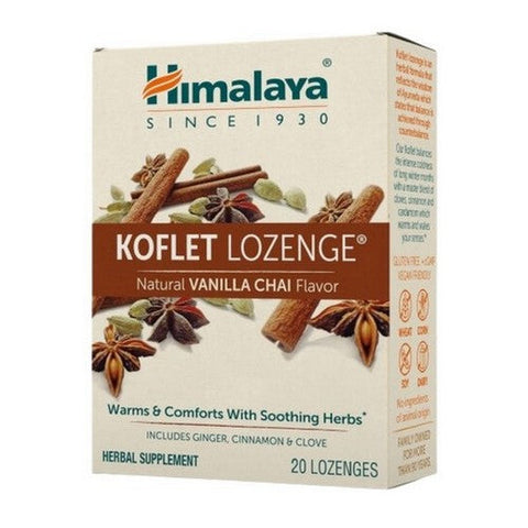 Himalaya Herbal, Himalaya Koflet Lozenge Vanilla Chai (MIN 6), 20 Count