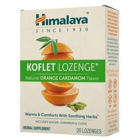 Himalaya Herbal, Himalaya Koflet Lozenge Orange Cardamom (MIN 6), 20 Count