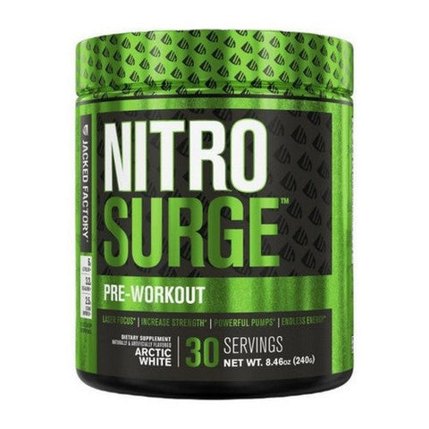 Jacked Factory, Jacked Factory Nitrosurge Arctic White, 30 Servings