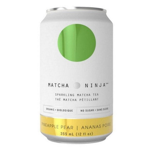 Matcha Ninja, Matcha Ninja Sparkling Pineapple Pear, 12 X 355 Ml
