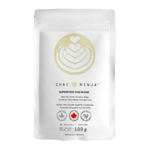 Matcha Ninja, Matcha Ninja Chai Superfood Blend, 100 Grams