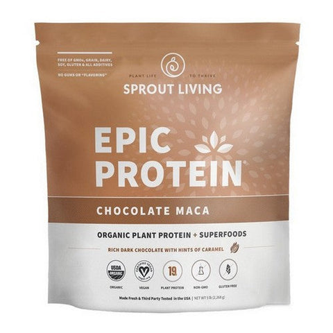 Sprout Living, Sprout Living Epic Protein Chocolate Maca, 5 Lbs