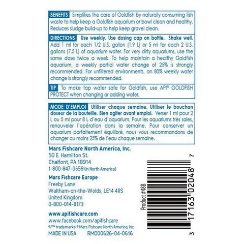 API, Goldfish Aquarium Water Cleaner, 4 Oz