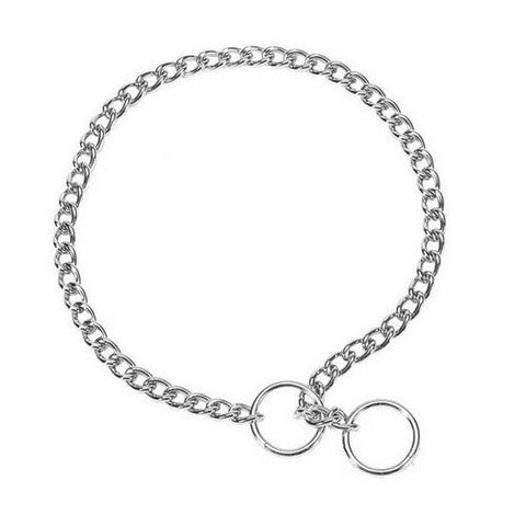 Titan, Titan Chain Training Dog Collar X-Heavy, Nickel, Chrome,  4 Mm X 28 Inches