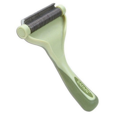 Safari, Safari Shed Magic De-Shedding Tool for Dogs w/Medium to Long Hair, 1 Each / Large / Light Green, Dark Green