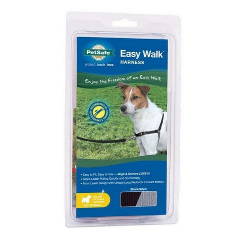 PetSafe, PetSafe Easy Walk Dog Harness, Black/Silver,  Petite/SM